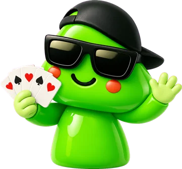 WePay mascot with cards